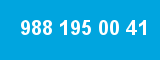988 195 00 41 988 195 00 41